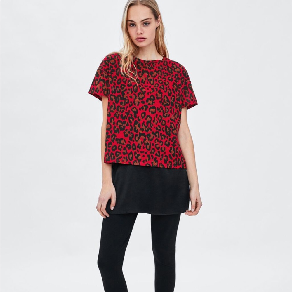 Zara Animal Print Tee